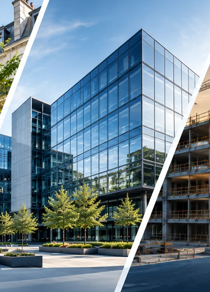 Illustration d'un immeuble de bureaux